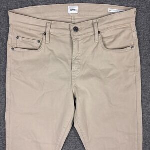 EDWIN Jace Pants Mens 29x32 Oyster Beige Slim Straight Stretch Casual USA Made